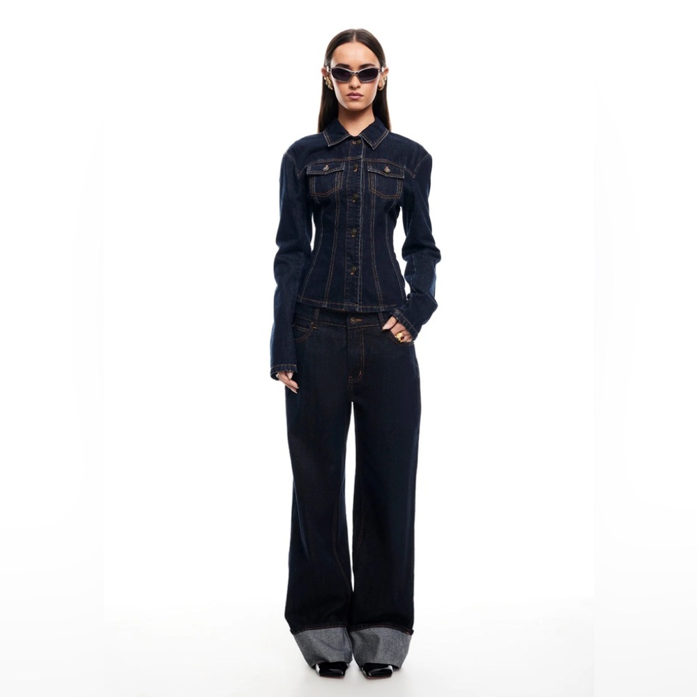 Lioness TOP MODEL CUFFED JEAN | DARK DENIM D00